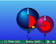 Balloon pop math fractions oktat ingyen jtk